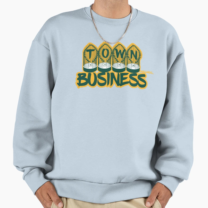 Town Business Oakland Sweatshirt - Casual Everyday Wear for Adults - T-Shirt, Sweatshirt, Hoodie