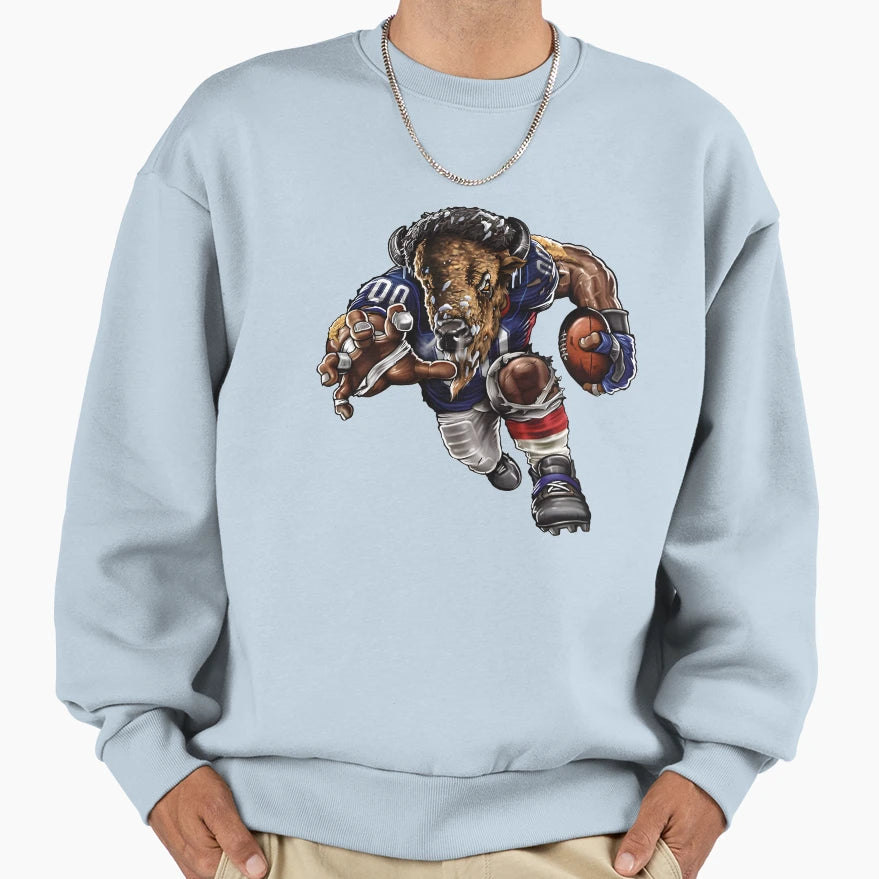 Buffalo00 Touchdown Bills Sweatshirt - Fun Novelty Design for Adults - T-Shirt, Sweatshirt, Hoodie