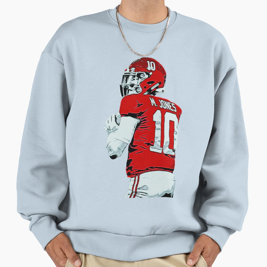Alabama Football Mac Jones Sweatshirt - Graphic Print Men Women - T-Shirt, Sweatshirt, Hoodie