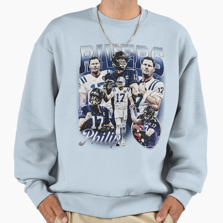 Philip Rivers Football Bootleg Sweatshirt - Novelty Apparel Unisex - T-Shirt, Sweatshirt, Hoodie