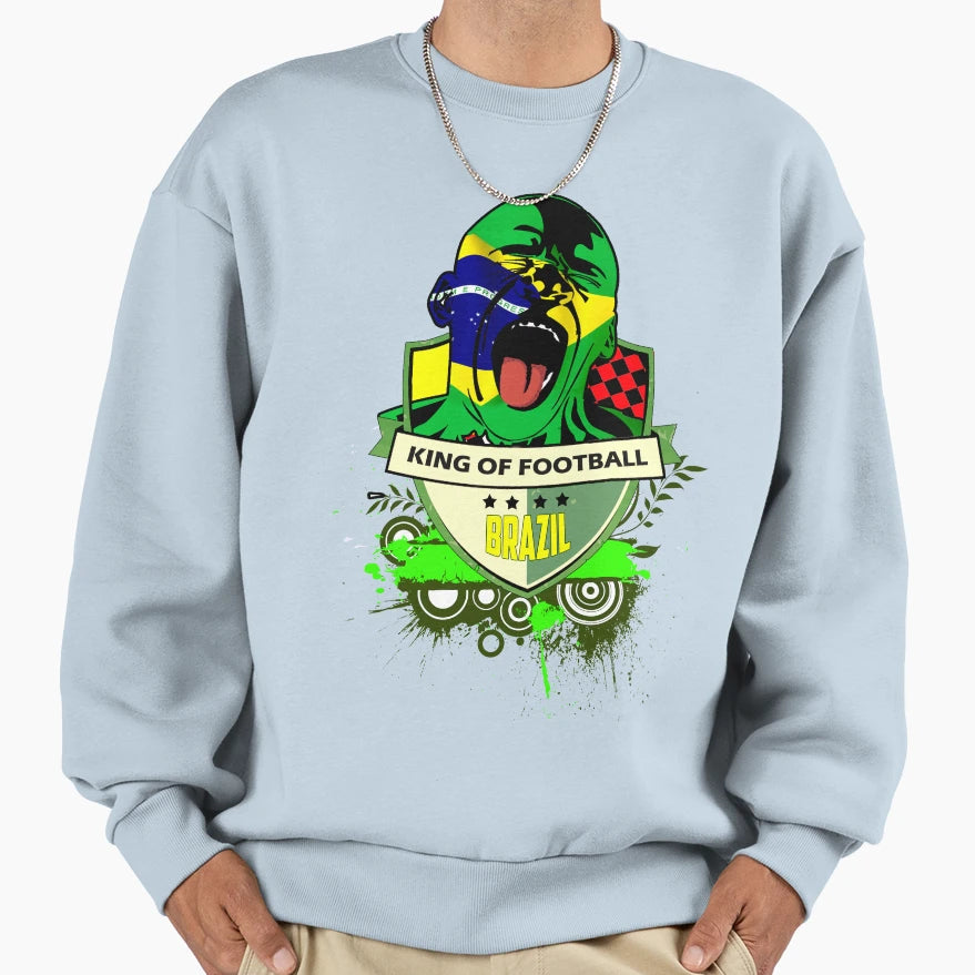 Brazil Futebol Sweatshirt - Fun Novelty Design Men Women - T-Shirt, Sweatshirt, Hoodie