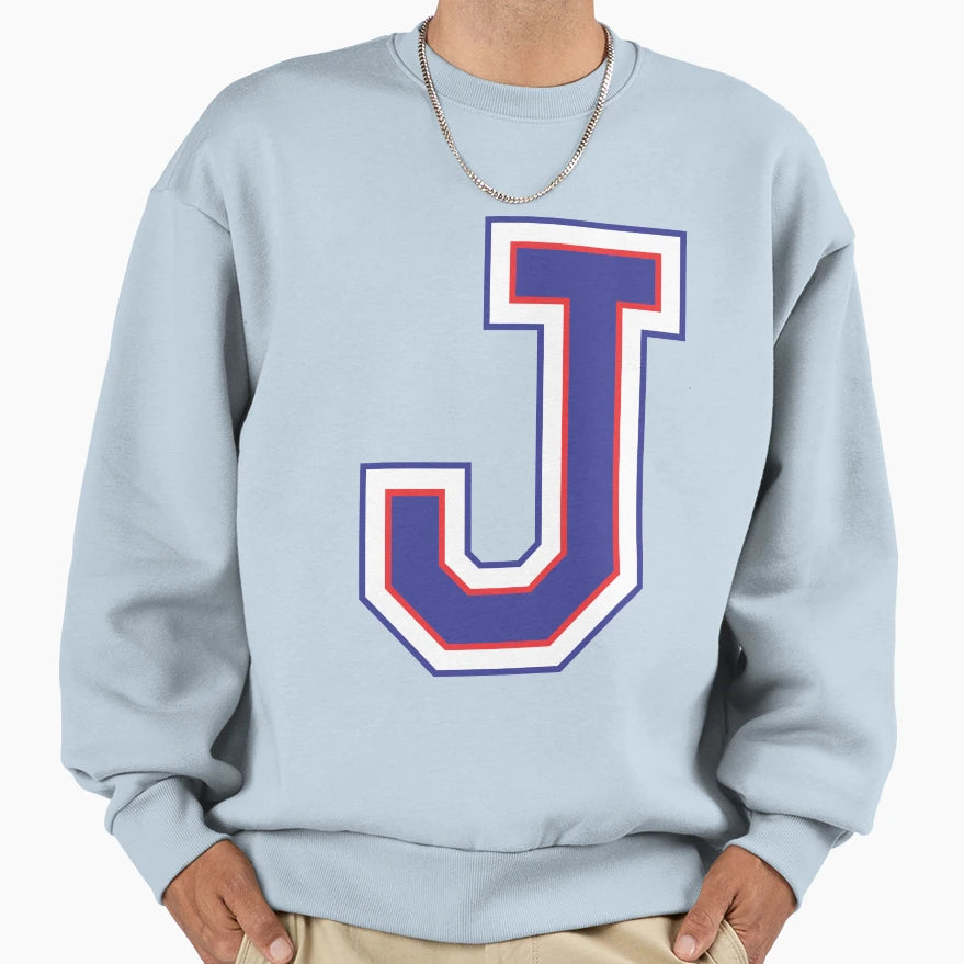 Alphabet J Sweatshirt - Custom Art Print Men Women - T-Shirt, Sweatshirt, Hoodie