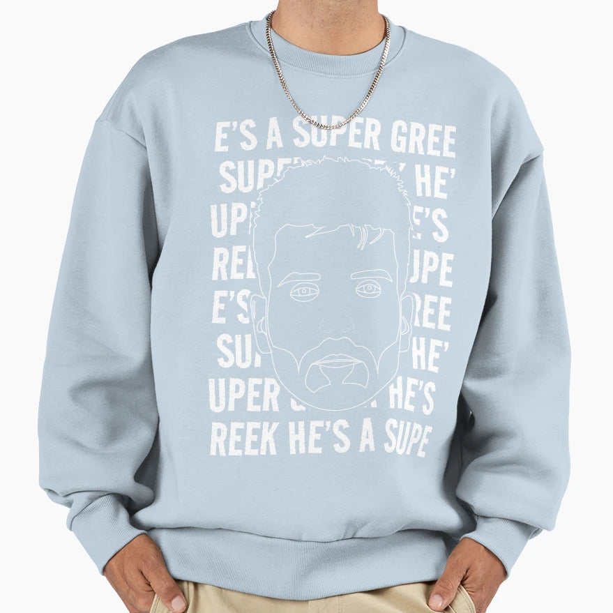 Super Greek Light Sweatshirt - Minimalist Print Men Women - T-Shirt, Sweatshirt, Hoodie