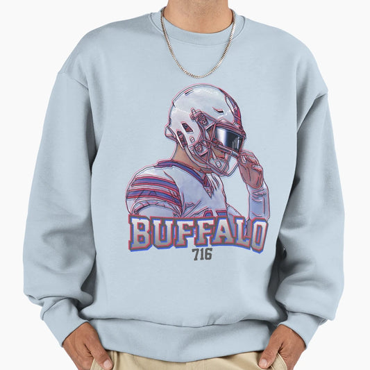 Bills Qb Josh 3D Glasses Effect Sweatshirt - Streetwear Style Men Women - T-Shirt, Sweatshirt, Hoodie