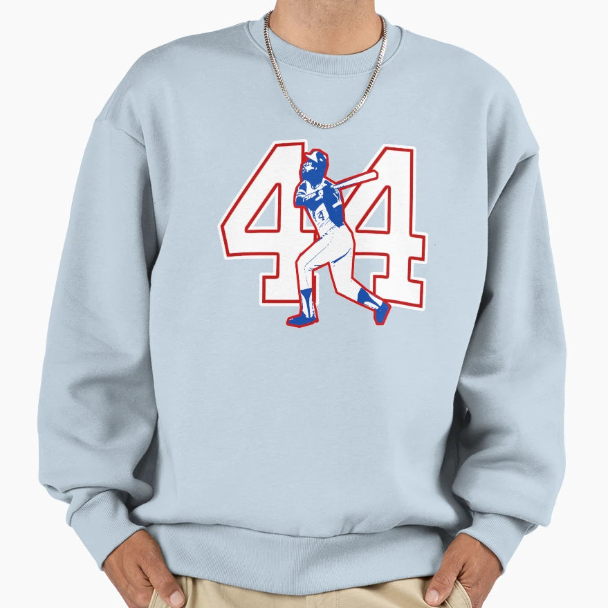 Hammerin Hank Home Run 755 Old School T-Shirt - Unique Graphic for Adults - T-Shirt, Sweatshirt, Hoodie