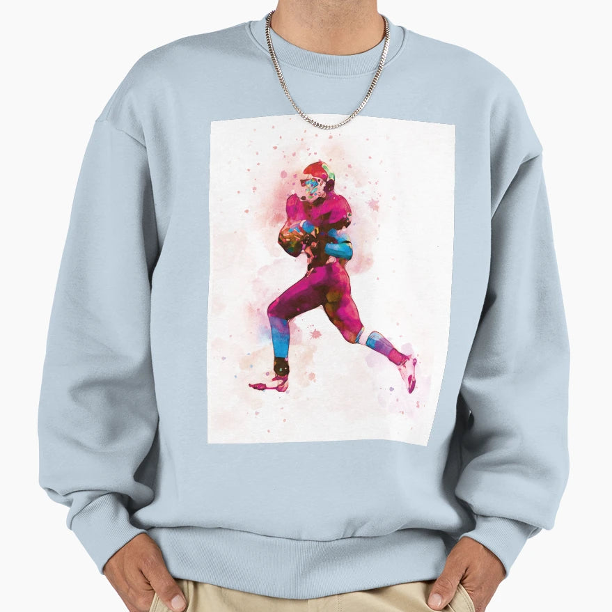 Football Player 1 Sweatshirt - Novelty Apparel Men Women - T-Shirt, Sweatshirt, Hoodie