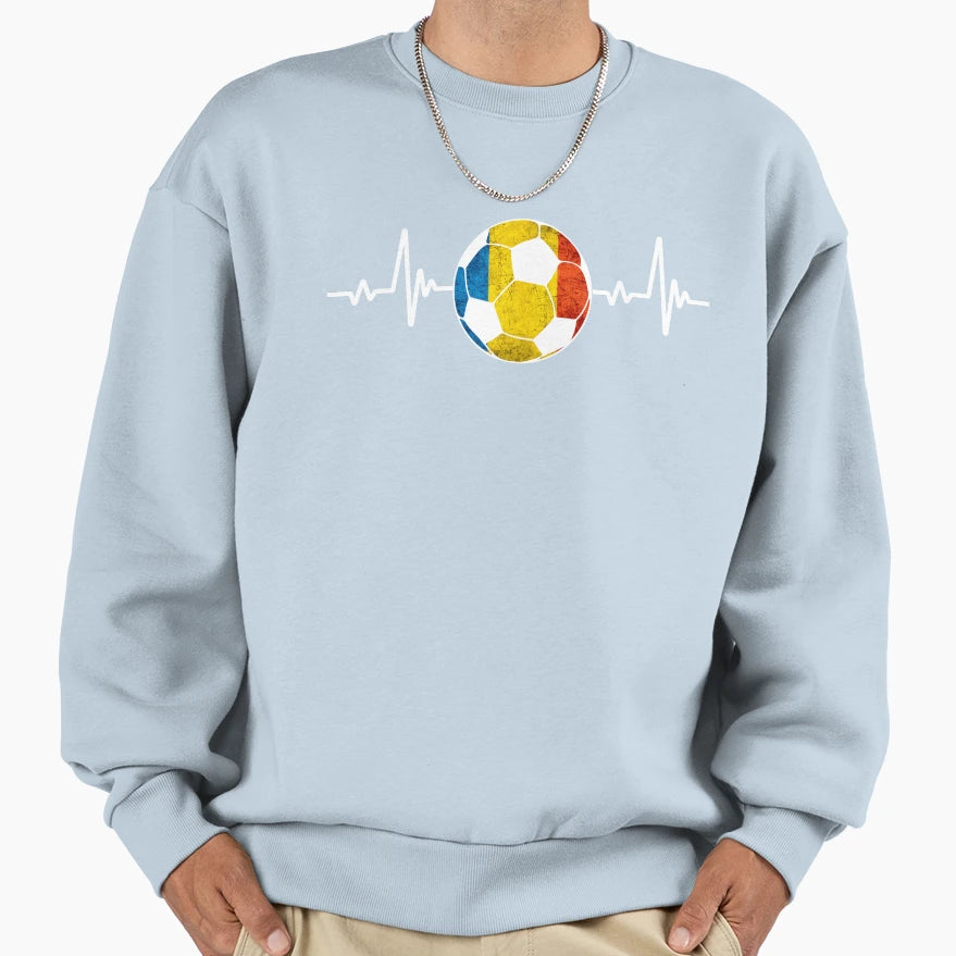 Football Romania Sweatshirt - Aesthetic Graphic Unisex - T-Shirt, Sweatshirt, Hoodie