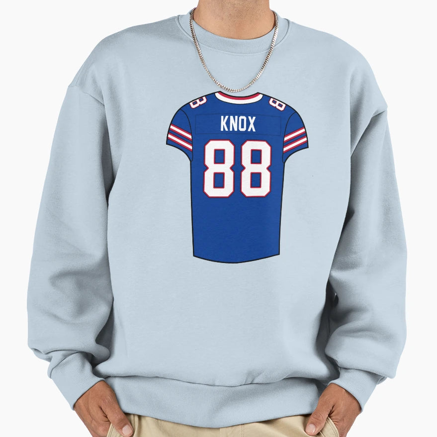 Dawson Knox Home Jersey Sweatshirt - Streetwear Style for Adults - T-Shirt, Sweatshirt, Hoodie