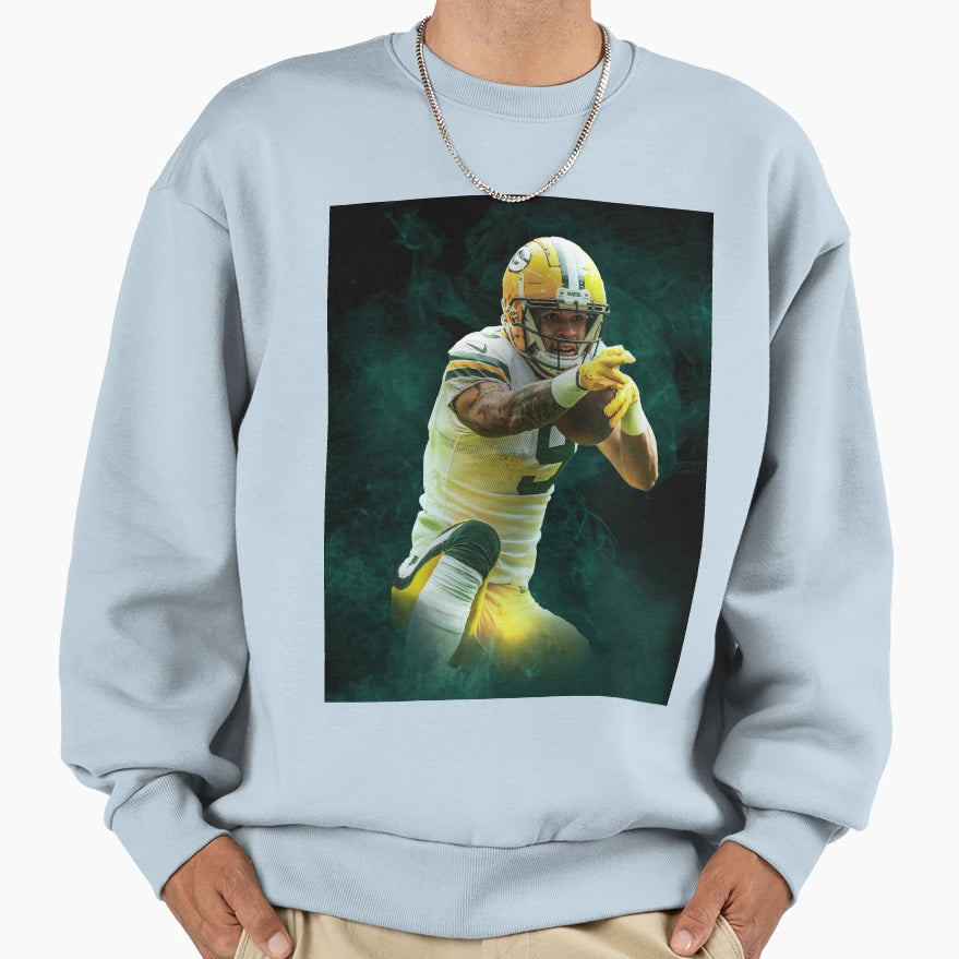 Christian Watson Green Bay Sports Sweatshirt - Custom Art Print Men Women - T-Shirt, Sweatshirt, Hoodie