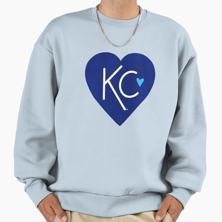 Kc Love Navy Blue Sweatshirt - Casual Everyday Wear Unisex - T-Shirt, Sweatshirt, Hoodie
