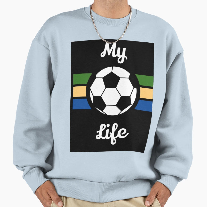 Foot Ball Lover Sweatshirt - Streetwear Style Unisex - T-Shirt, Sweatshirt, Hoodie