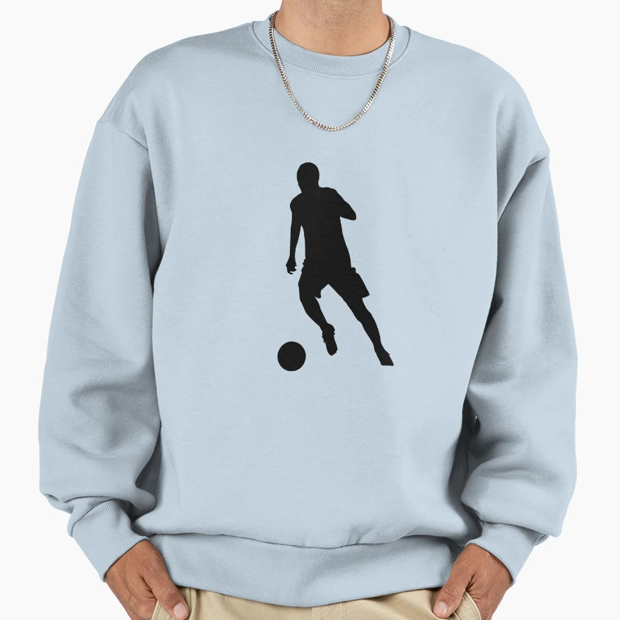 Simple Football Soccer Shooter Sweatshirt - Custom Art Print for Adults - T-Shirt, Sweatshirt, Hoodie