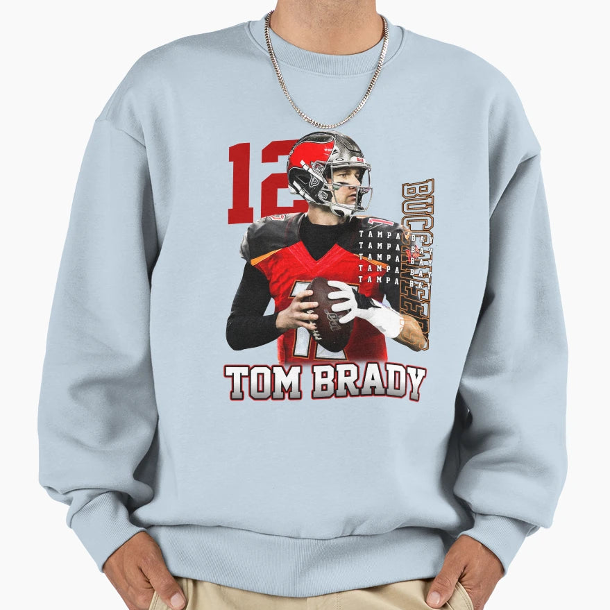 Tampabay Tom 12 Football Br D Sweatshirt - Trendy Graphic Unisex - T-Shirt, Sweatshirt, Hoodie