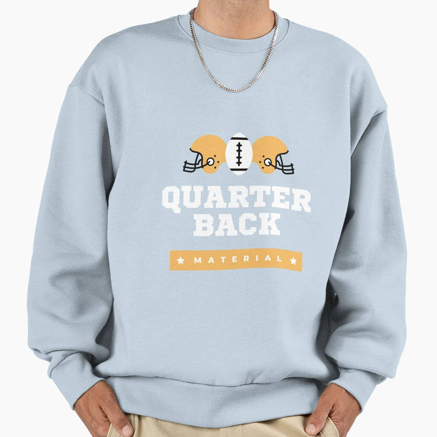 Quarter Back Nfl Sweatshirt - Minimalist Print Unisex - T-Shirt, Sweatshirt, Hoodie
