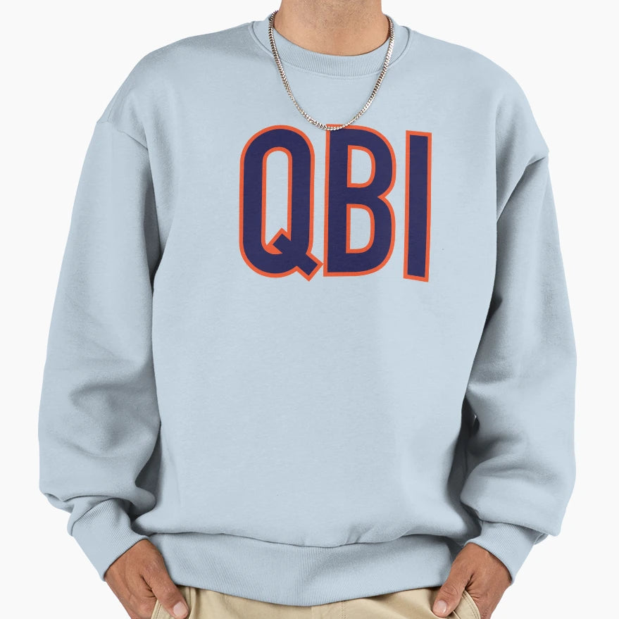 Qb1 Chicago Bears Navy Sweatshirt - Trendy Graphic Men Women - T-Shirt, Sweatshirt, Hoodie