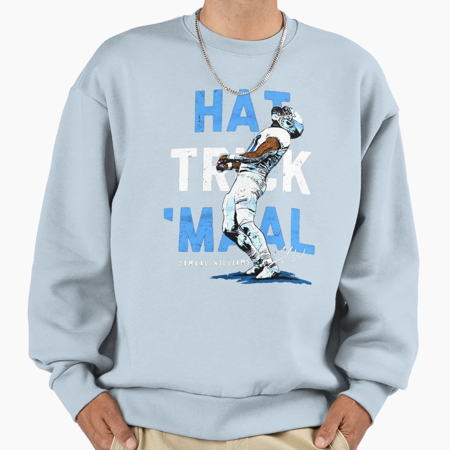 Jamaal Williams Hat Trick Maal Sweatshirt - Unique Graphic Unisex - T-Shirt, Sweatshirt, Hoodie