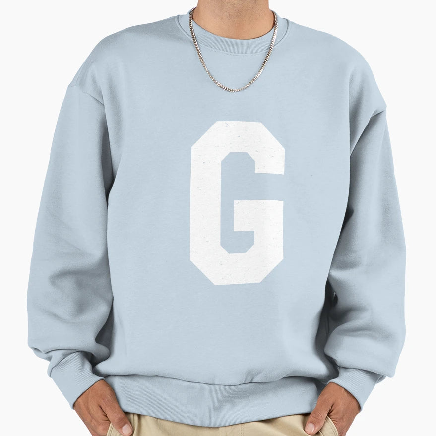 G Letter Monogram Initial Spelling Sweatshirt - Unique Graphic Unisex - T-Shirt, Sweatshirt, Hoodie