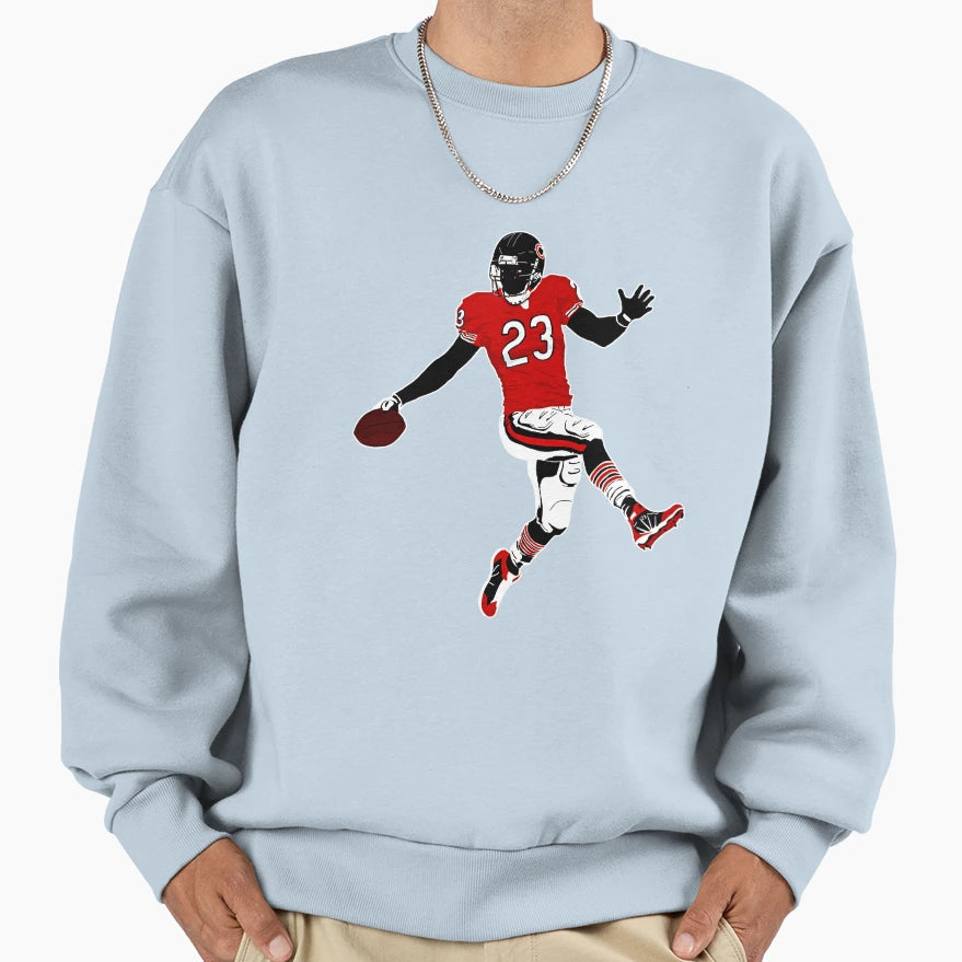 Devin Hester High Step Drawing Sweatshirt - Streetwear Style for Adults - T-Shirt, Sweatshirt, Hoodie