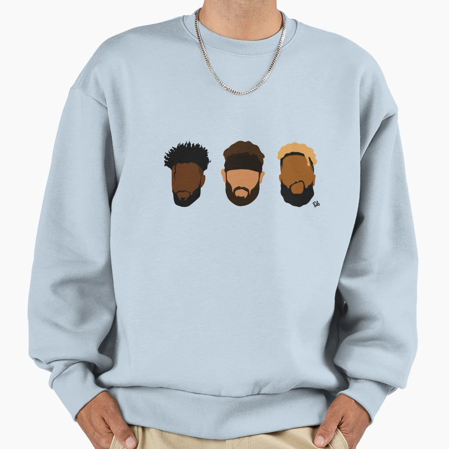 Big 3 Sweatshirt - Streetwear Style Men Women - T-Shirt, Sweatshirt, Hoodie