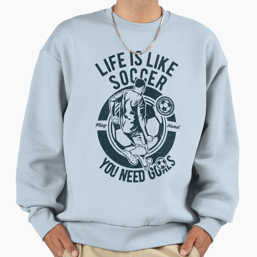 Soccer Sweatshirt - Custom Art Print Men Women - T-Shirt, Sweatshirt, Hoodie