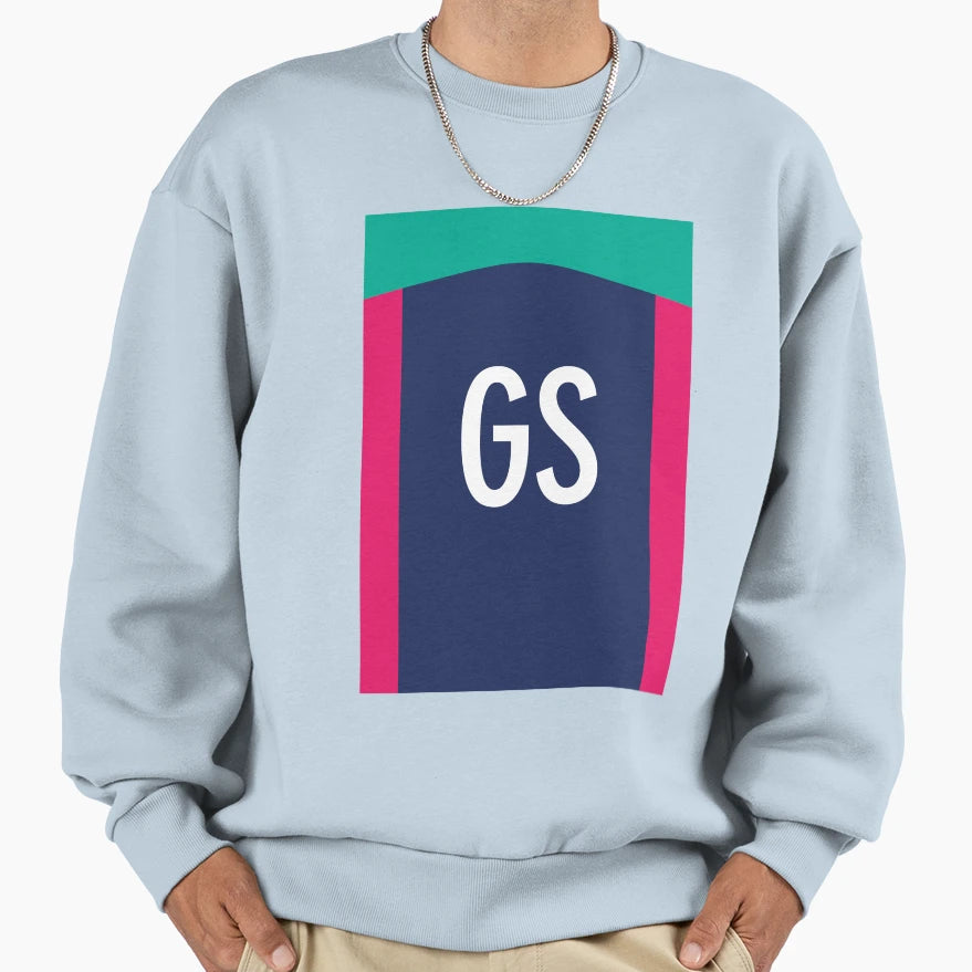 Melbourne Vixens Bib Goal Shooter Sweatshirt - Custom Art Print Unisex - T-Shirt, Sweatshirt, Hoodie