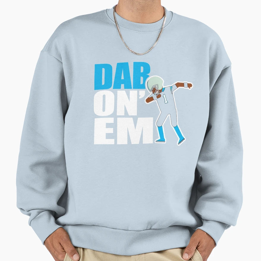 Dab Em Funny Football T-Shirt - Novelty Apparel Men Women - T-Shirt, Sweatshirt, Hoodie