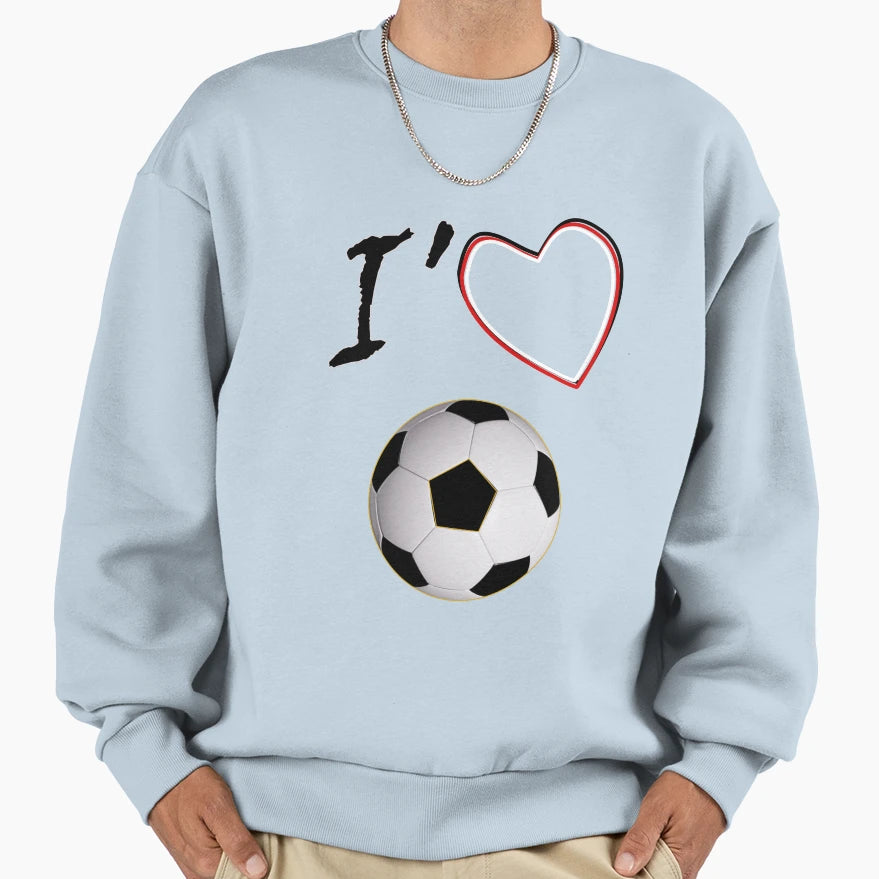 I Love Football Sweatshirt - Aesthetic Graphic Unisex - T-Shirt, Sweatshirt, Hoodie