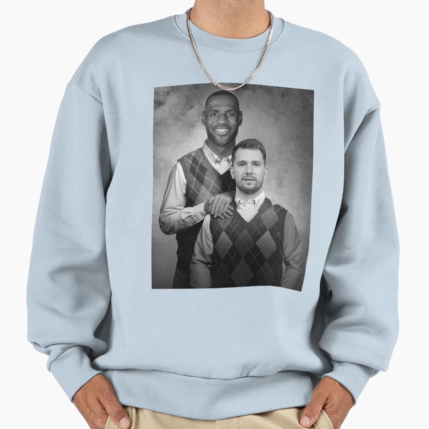Luka Doncic And James Sweatshirt - Fun Novelty Design for Adults - T-Shirt, Sweatshirt, Hoodie
