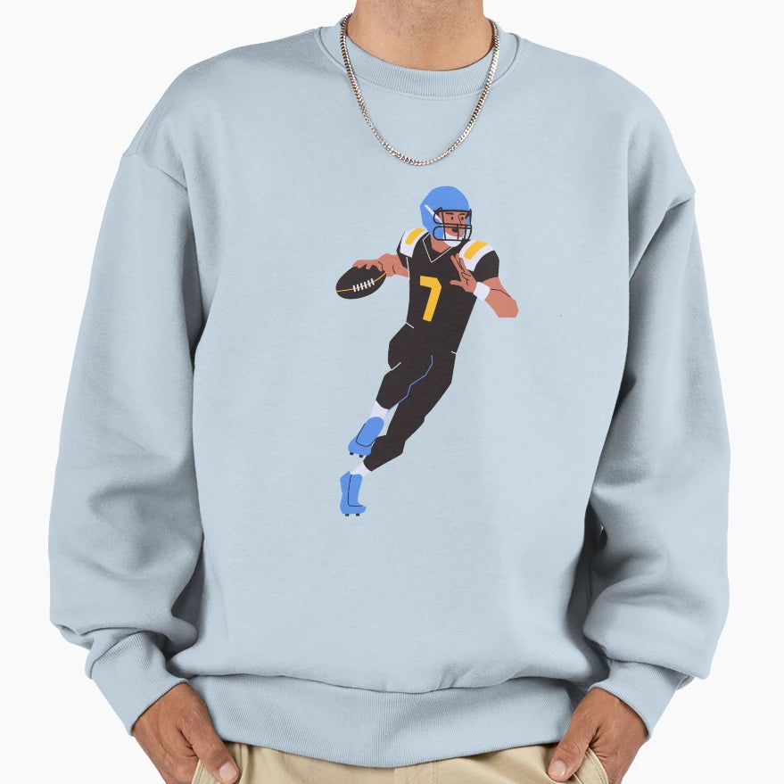 American Football Cartoon Sweatshirt - Casual Everyday Wear Unisex - T-Shirt, Sweatshirt, Hoodie