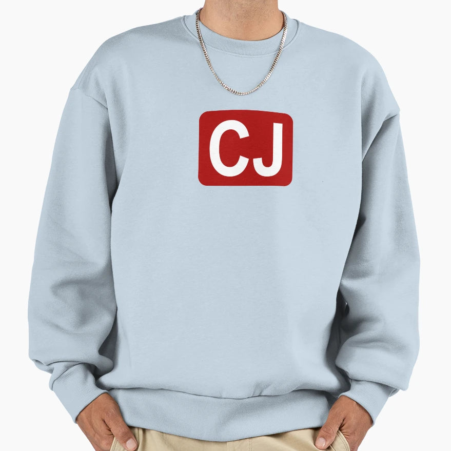Cj Initials Sweatshirt - Custom Art Print Men Women - T-Shirt, Sweatshirt, Hoodie