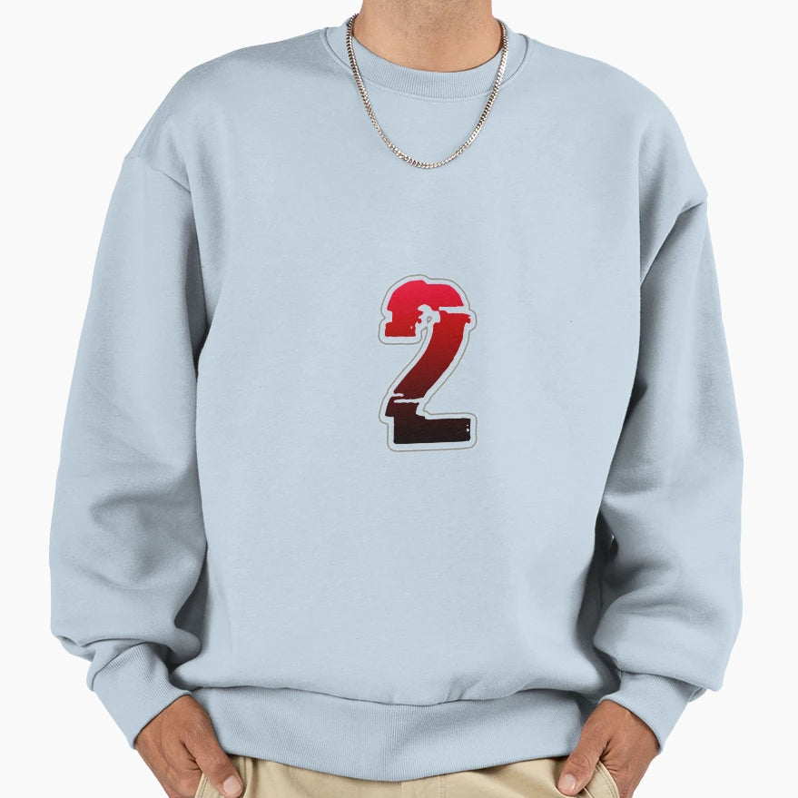Creepy Red Number 2 Sweatshirt - Graphic Print Unisex - T-Shirt, Sweatshirt, Hoodie