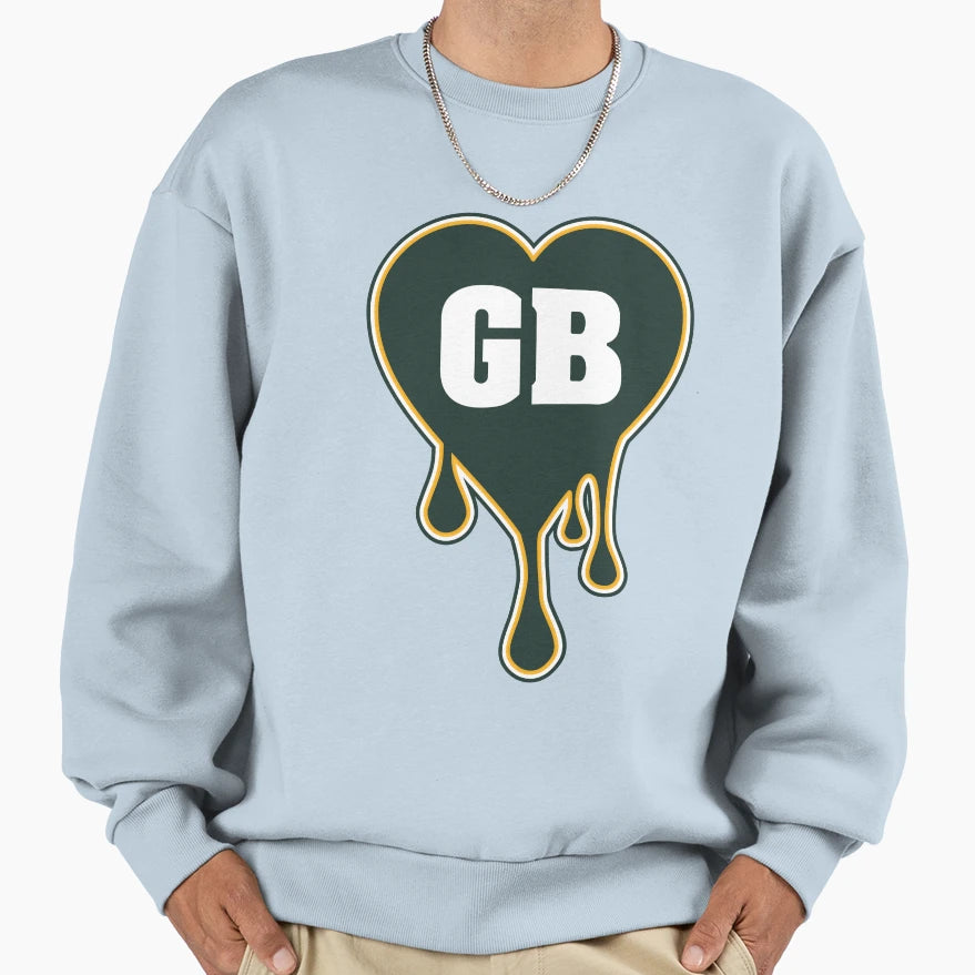 Gb Heart Sweatshirt - Casual Everyday Wear Men Women - T-Shirt, Sweatshirt, Hoodie