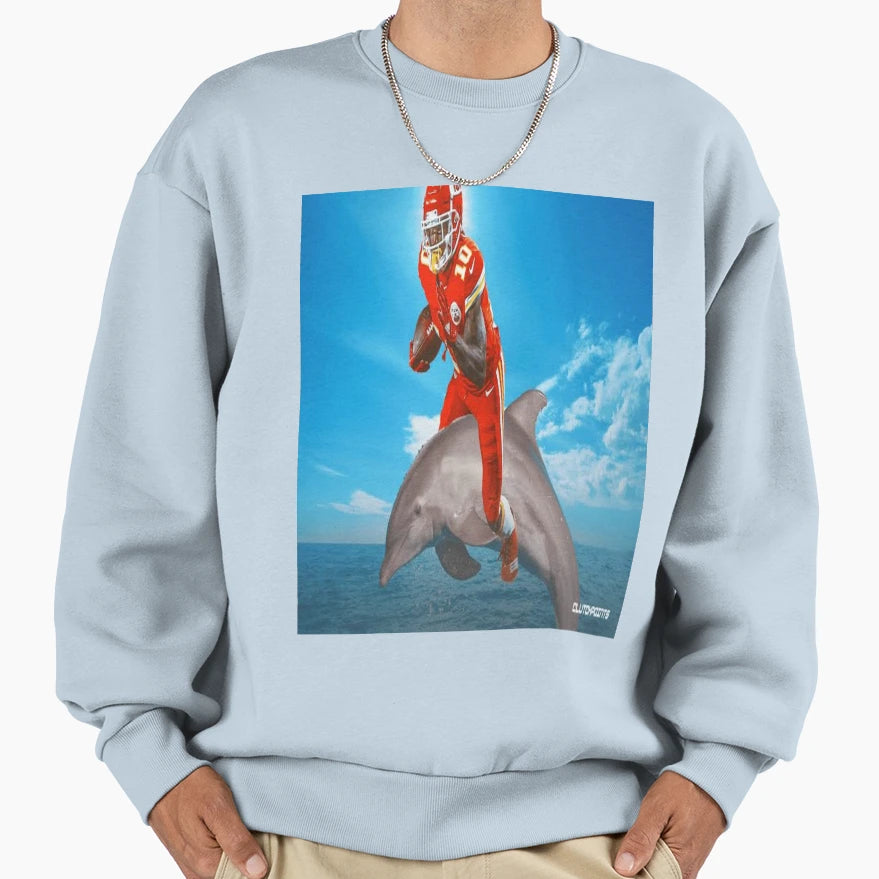 TH Dolphins Sweatshirt - Trendy Graphic Men Women - T-Shirt, Sweatshirt, Hoodie