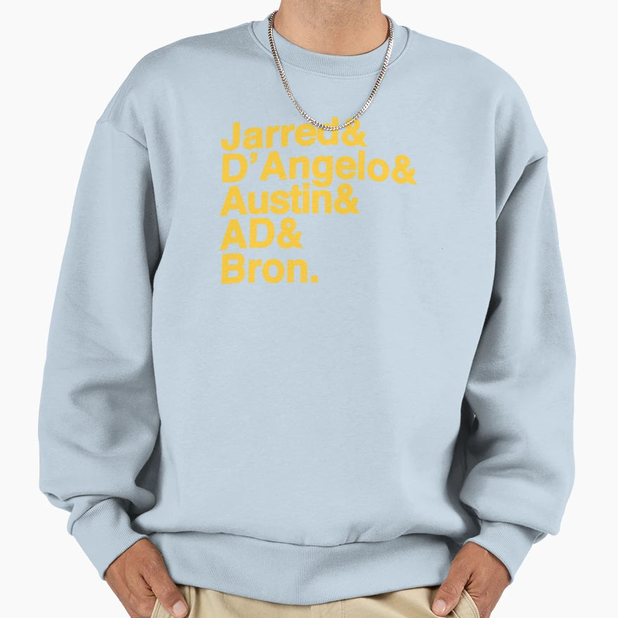 Lakeshow Basketball Jetset Sweatshirt - Casual Everyday Wear for Adults - T-Shirt, Sweatshirt, Hoodie