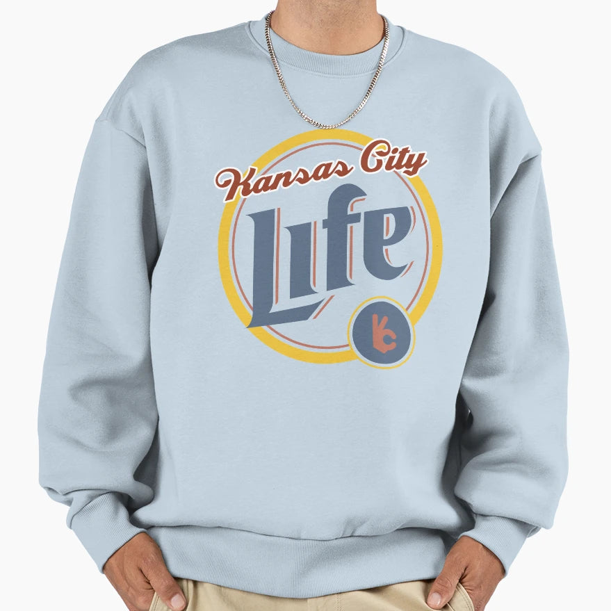 Kansas City Life Funny Drinks Sweatshirt - Graphic Print Unisex - T-Shirt, Sweatshirt, Hoodie