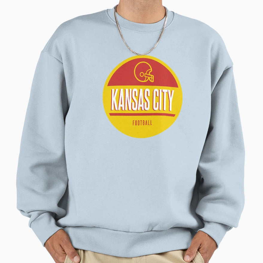 Kansas City Football Sweatshirt - Custom Art Print Men Women - T-Shirt, Sweatshirt, Hoodie