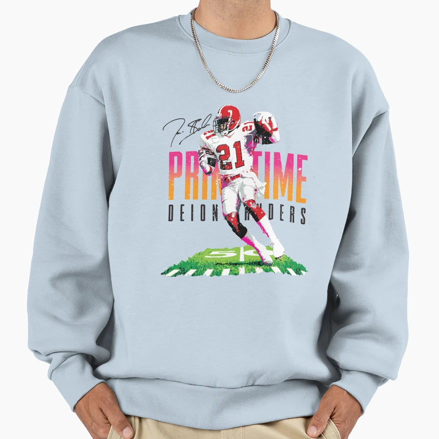Deion Sanders Primetime T-Shirt - Custom Art Print Men Women - T-Shirt, Sweatshirt, Hoodie