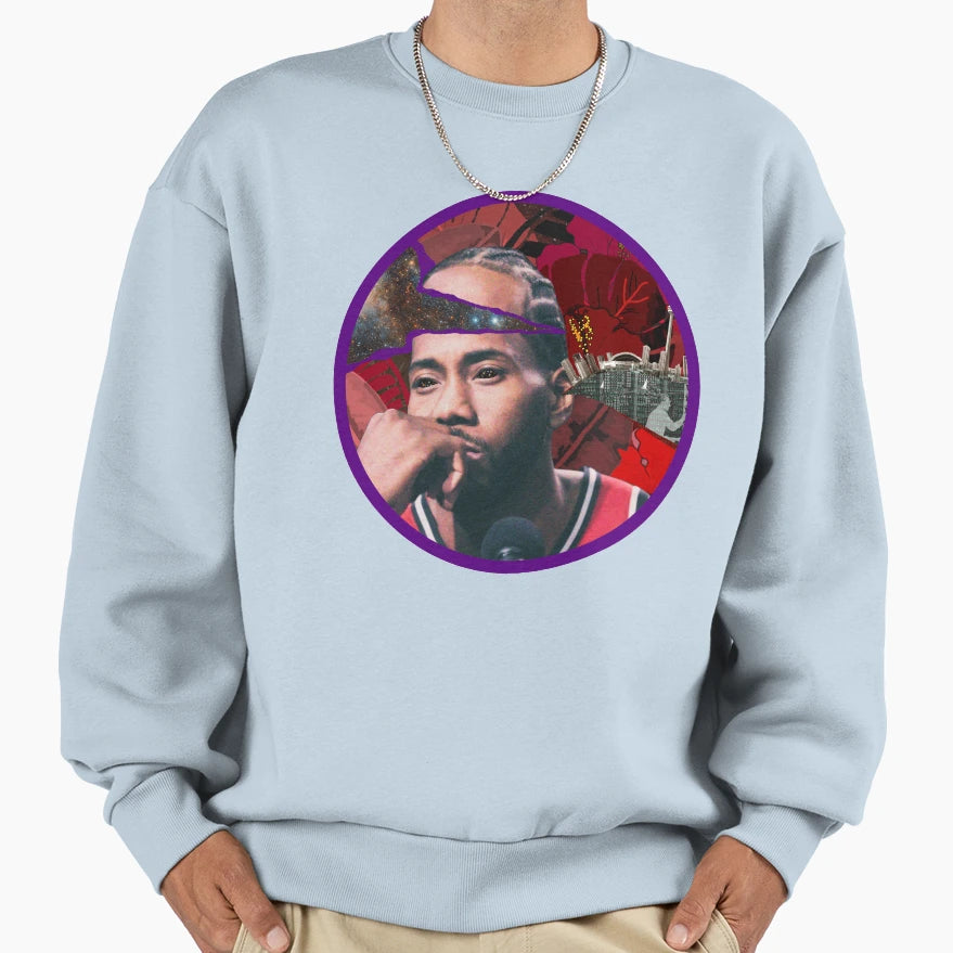 Spaced Out Kawhi Leonard Sweatshirt - Custom Art Print Unisex - T-Shirt, Sweatshirt, Hoodie