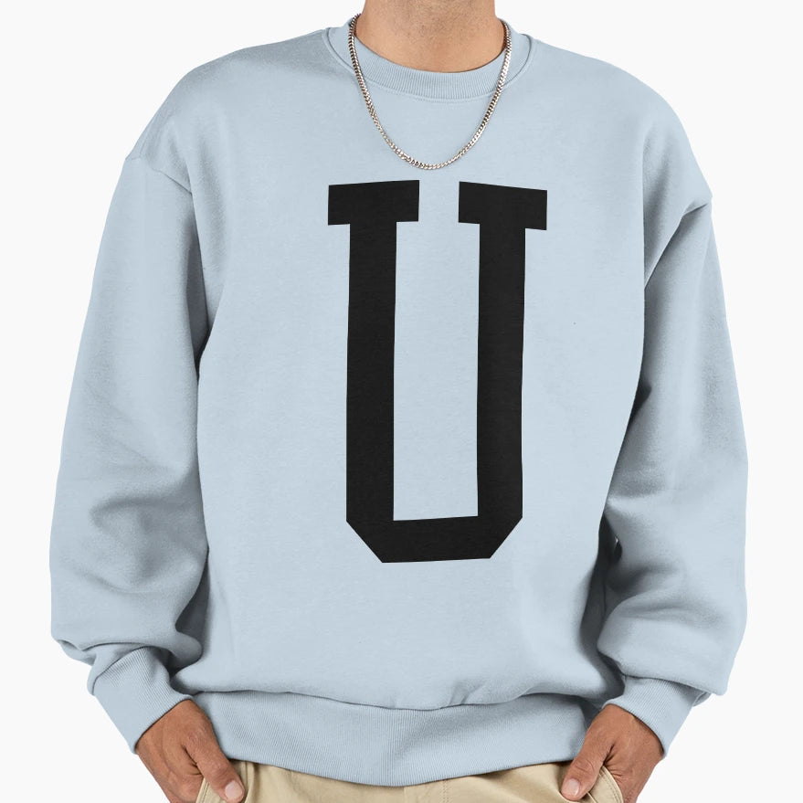 Letter U T-Shirt - Casual Everyday Wear for Adults - T-Shirt, Sweatshirt, Hoodie