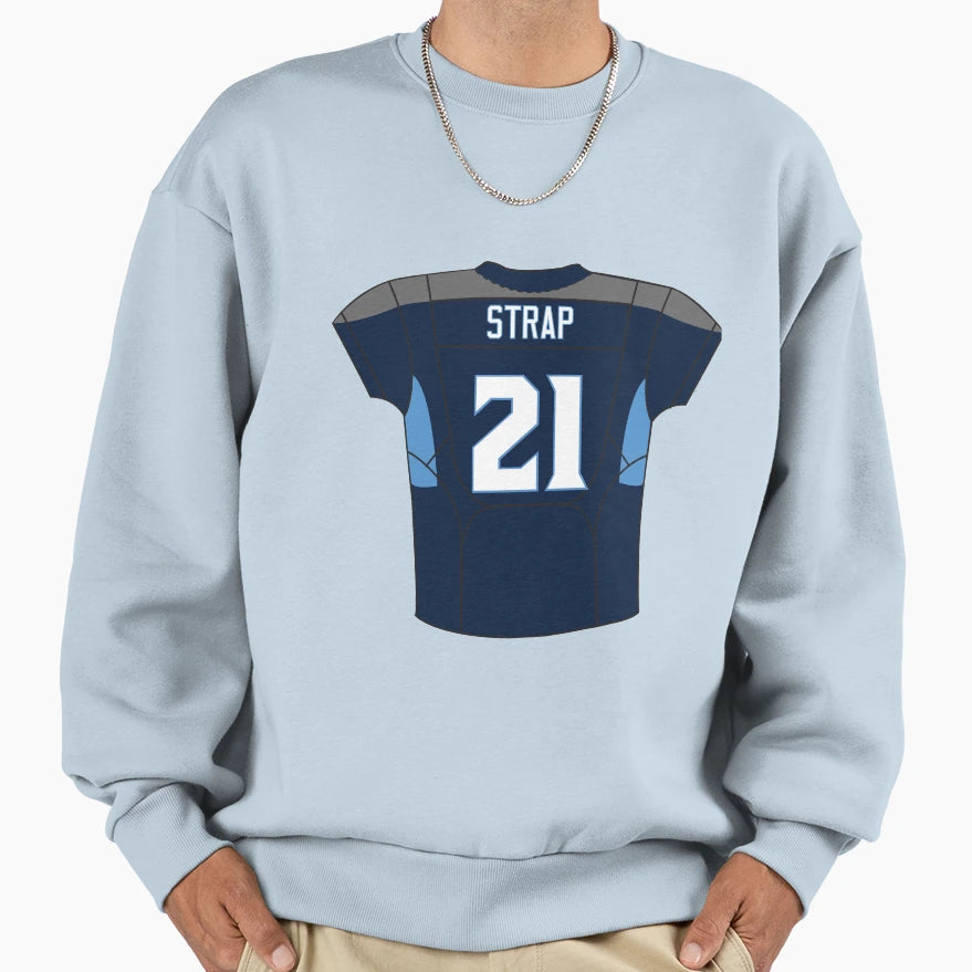 Strap Sweatshirt - Casual Everyday Wear for Adults - T-Shirt, Sweatshirt, Hoodie