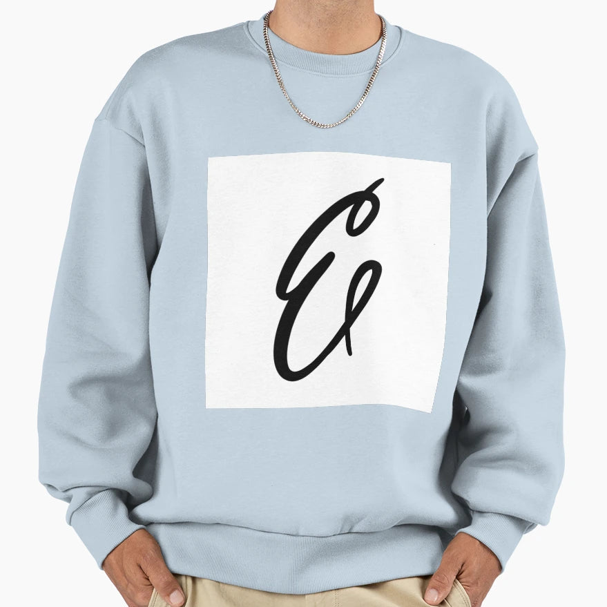 Letter E Sweatshirt - Aesthetic Graphic for Adults - T-Shirt, Sweatshirt, Hoodie