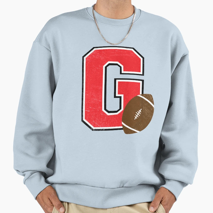 G Football Sweatshirt - Minimalist Print for Adults - T-Shirt, Sweatshirt, Hoodie