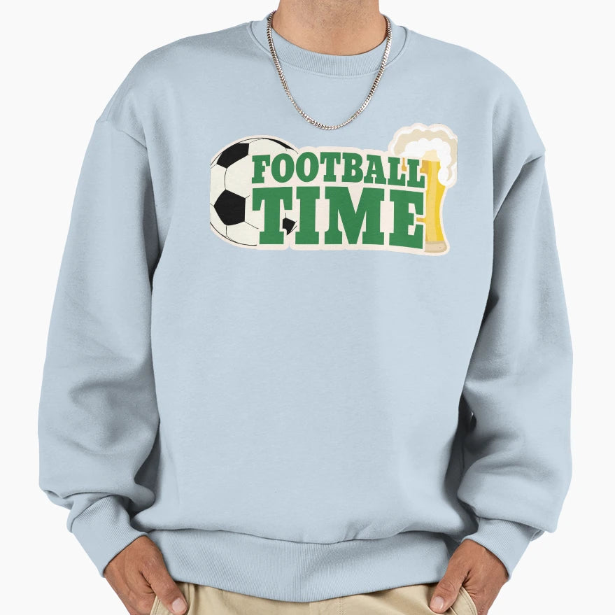 Football Time Sweatshirt - Fun Novelty Design for Adults - T-Shirt, Sweatshirt, Hoodie