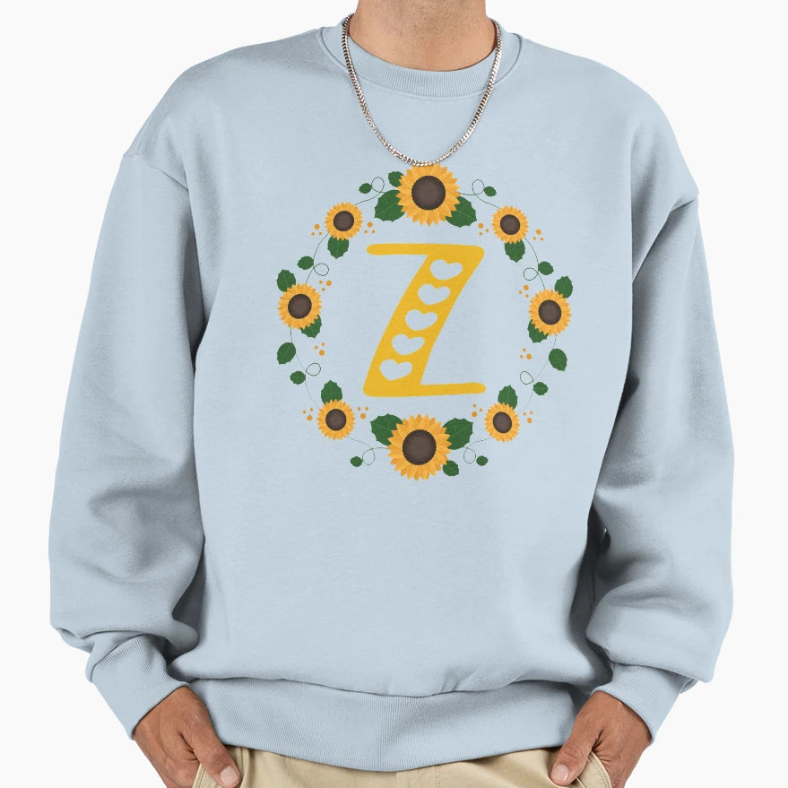 Monogram Letter Z Sweatshirt - Novelty Apparel Unisex - T-Shirt, Sweatshirt, Hoodie