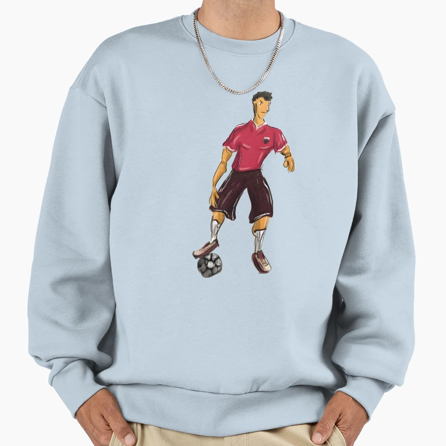 Soccer Player Sweatshirt - Novelty Apparel for Adults - T-Shirt, Sweatshirt, Hoodie
