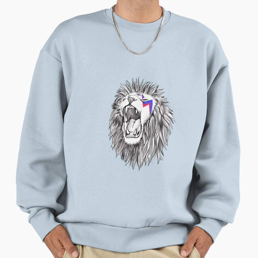 Lion Lightning Sweatshirt - Minimalist Print Men Women - T-Shirt, Sweatshirt, Hoodie
