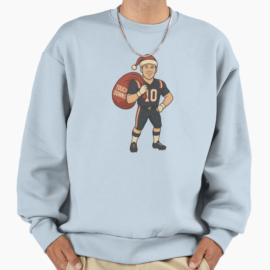 Drake Maye Santa Sweatshirt - Casual Everyday Wear for Adults - T-Shirt, Sweatshirt, Hoodie