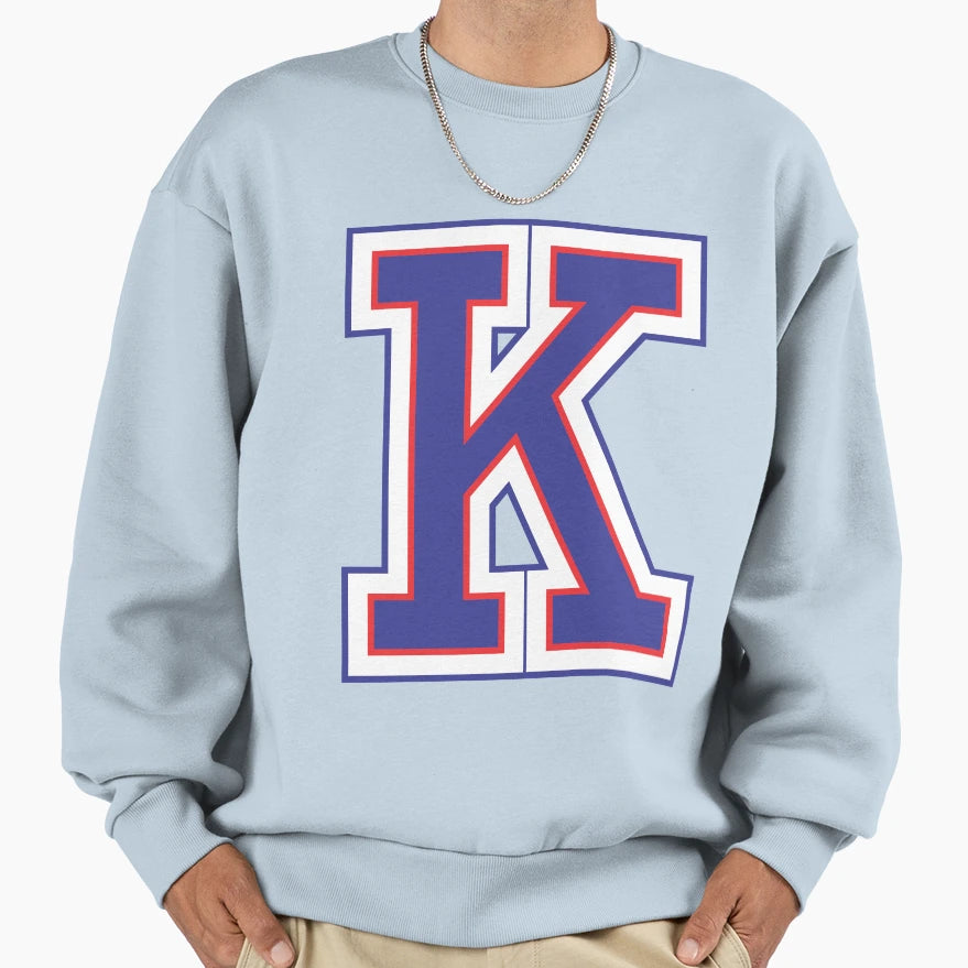 Alphabet K Sweatshirt - Unique Graphic for Adults - T-Shirt, Sweatshirt, Hoodie