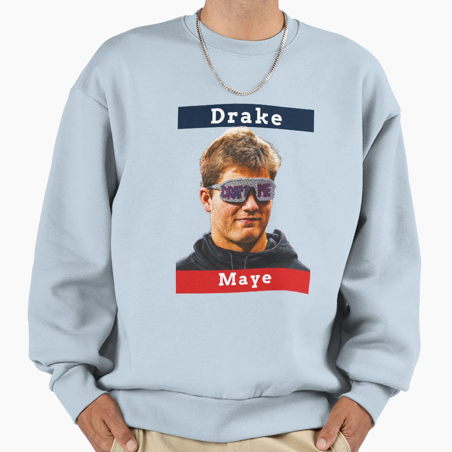 Drake Maye Sweatshirt - Fun Novelty Design Men Women - T-Shirt, Sweatshirt, Hoodie