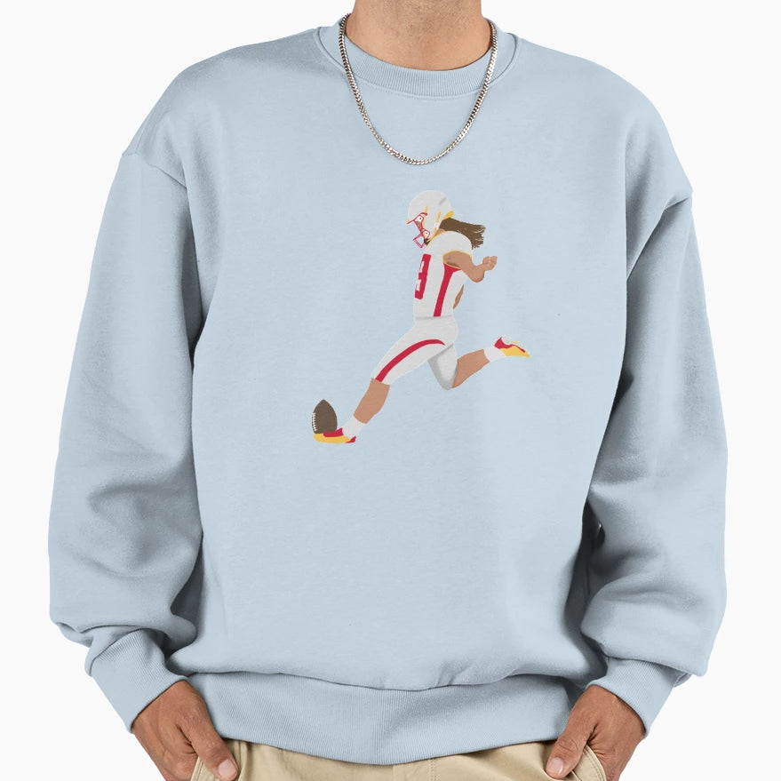 Kick Like Sweatshirt - Minimalist Print Men Women - T-Shirt, Sweatshirt, Hoodie
